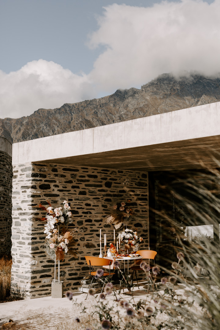 Dinner at Jacks Retreat Wedding Queenstown, New Zealand by Dawn Thomson Photography