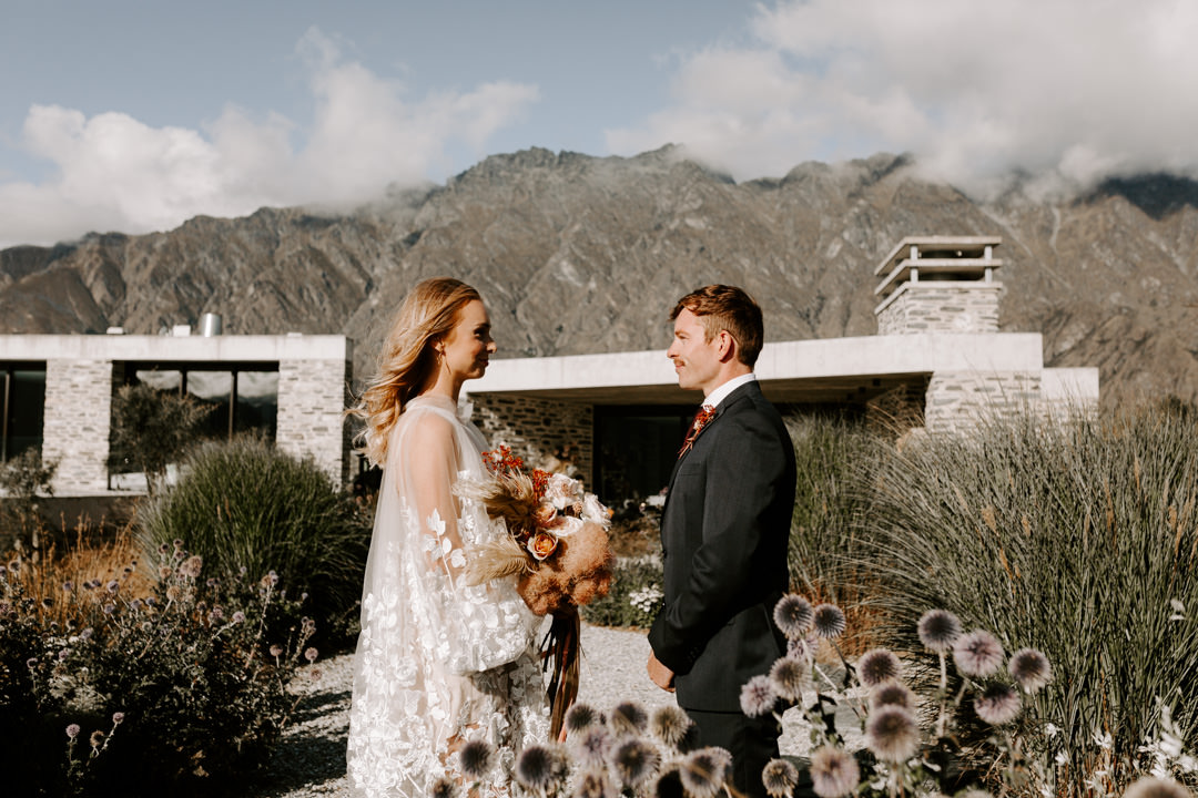 Summer wedding at Jacks Retreat Elopement Wedding in Queenstown, New Zealand by Dawn Thomson Photography